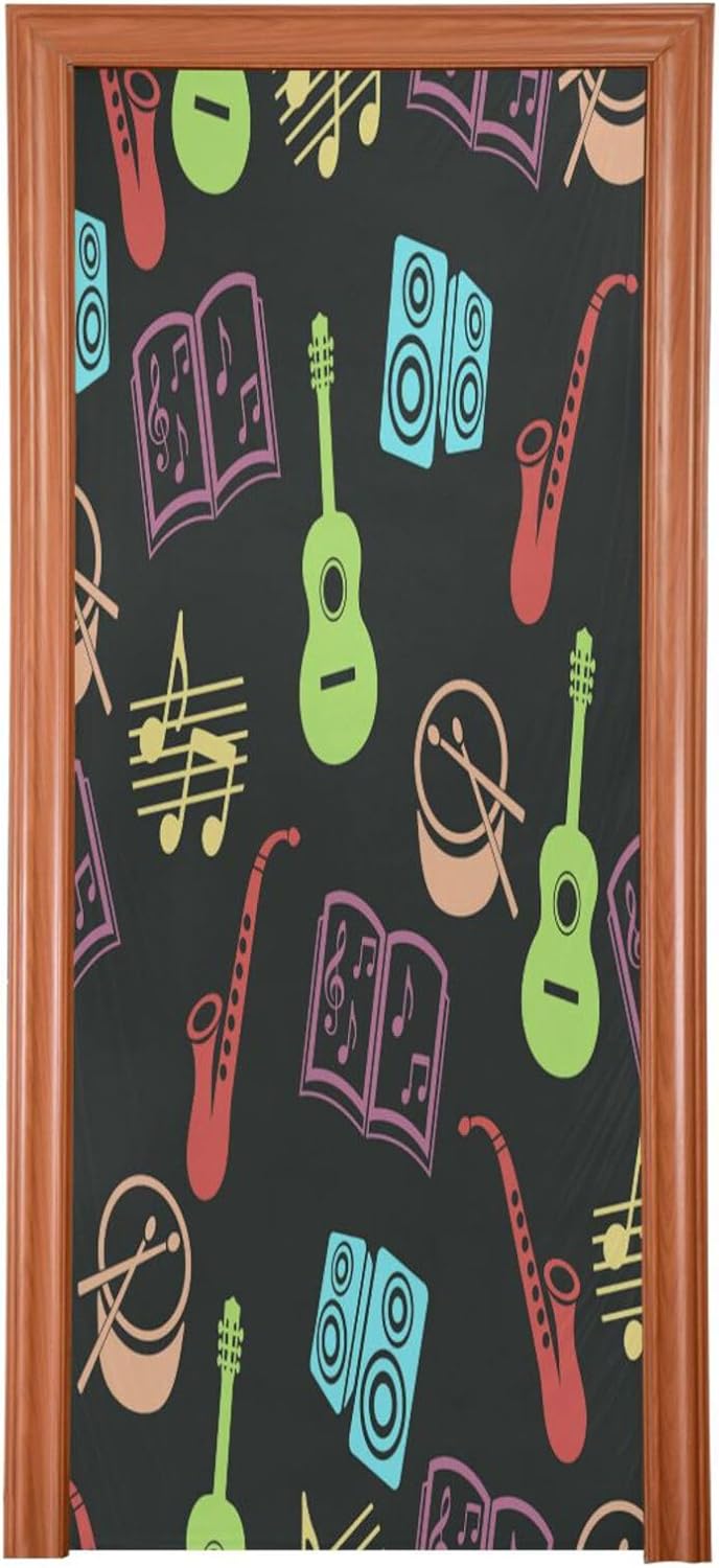 Susiyo Musical Vector Halloween Door Cover 32x79in
