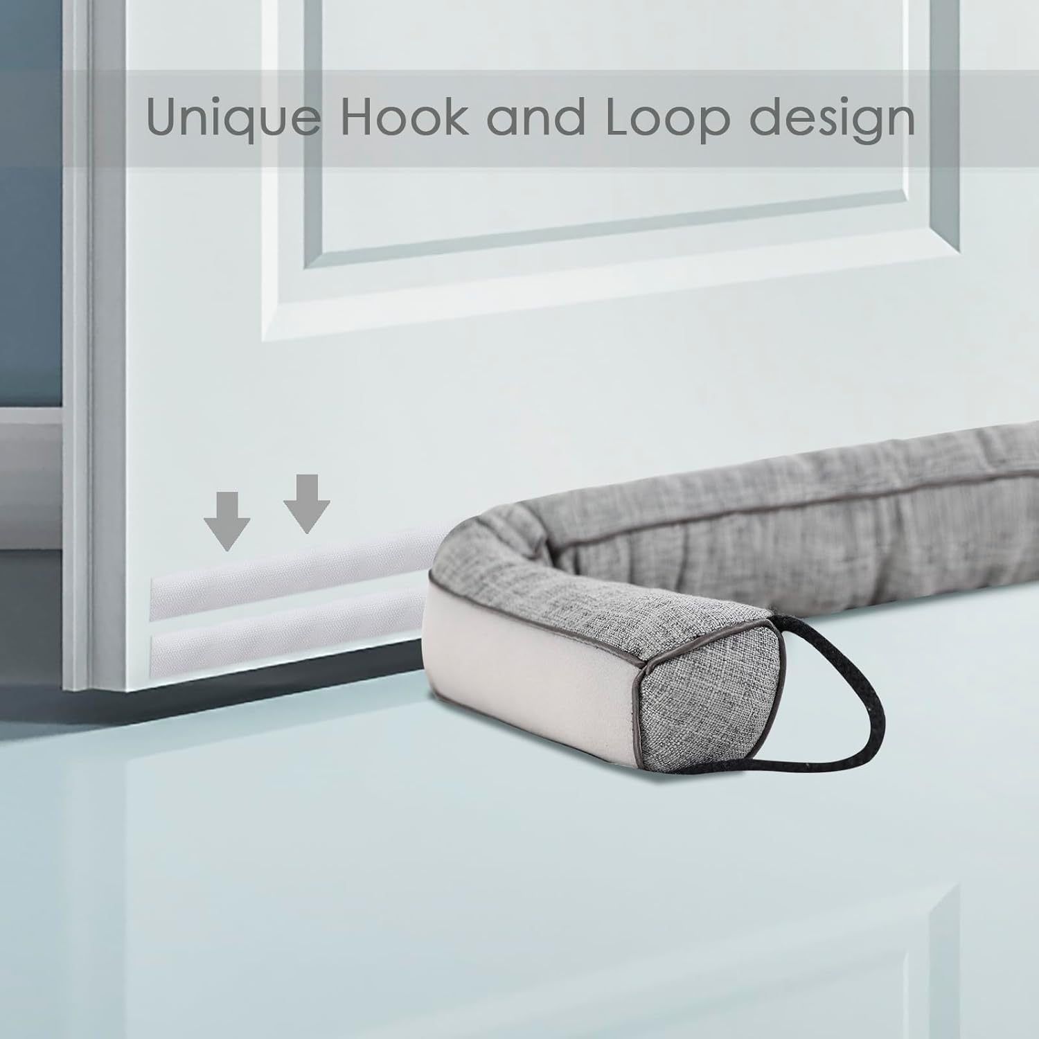 Singingglory Under Door Draft Stopper 32 Inches Gray