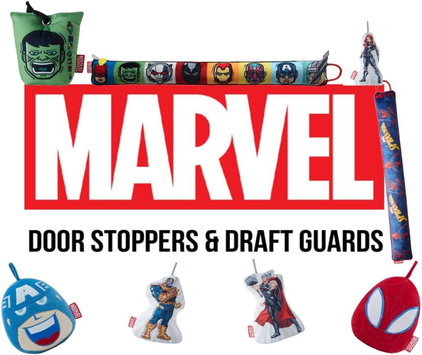Spider-Man Draft Guard - Marvel Official Decorative Weighted Plush Door Cover
