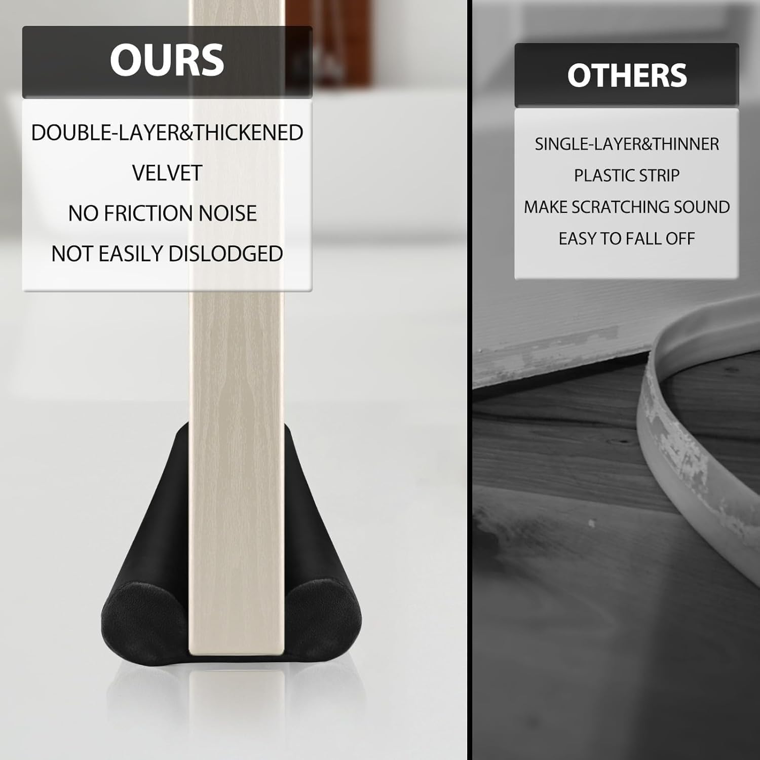 Kaoaonroy Double Side Draft Stopper for Door Seals