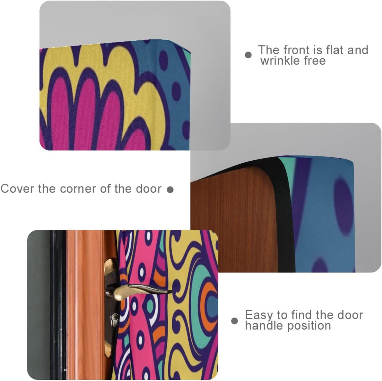 Susiyo Flower Mandalas Purple Halloween Door Cover