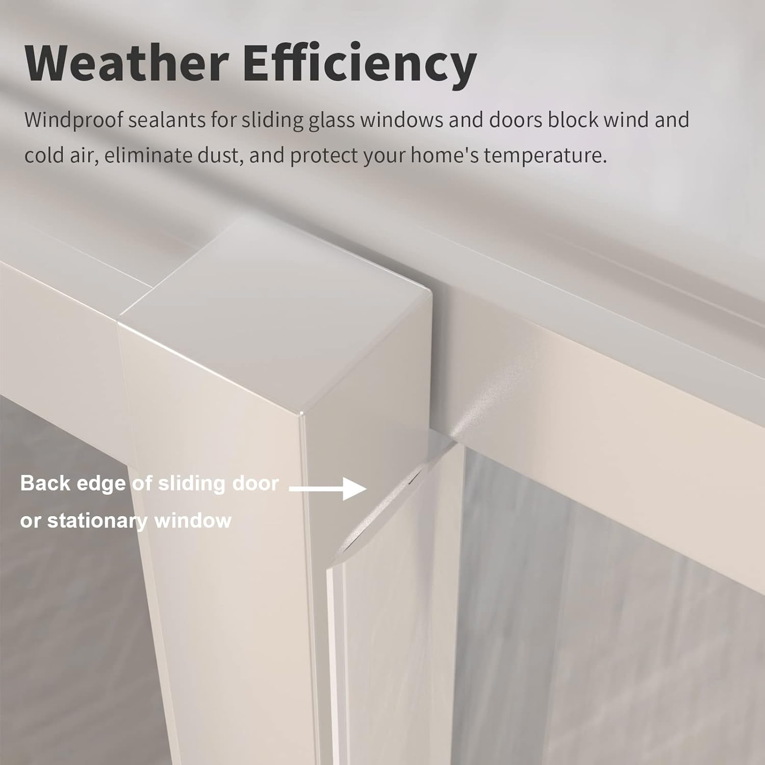 Weather Strip Cuttable Seal Adhesive Draft Stopper for Doors and Windows