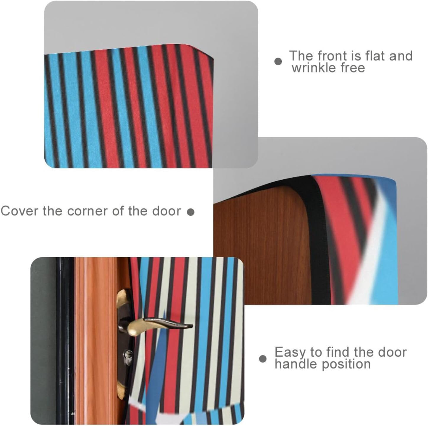 Susiyo Colorful Geometric Fish Halloween Door Cover