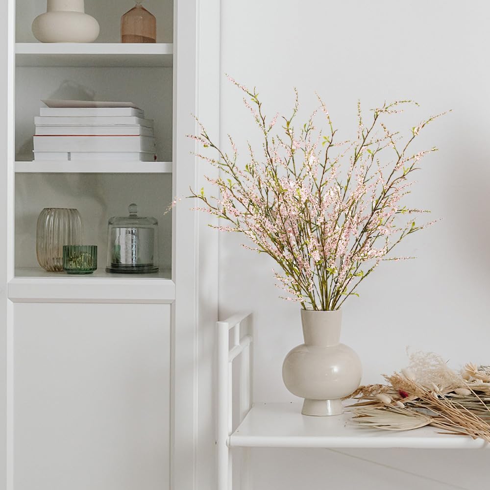 MelorcaGuilla Artificial Plants 3PCS 433 Snow Willow Branches for Vase Decor