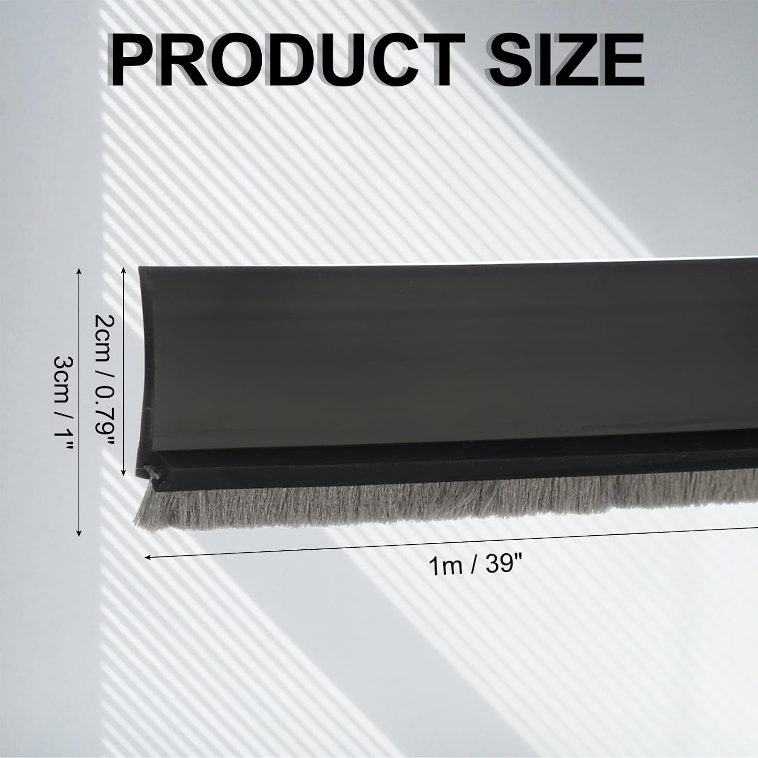 Uxcell 1 Pc Door Bottom Sweep 39 x 1 Inch Adhesive Draft Stopper