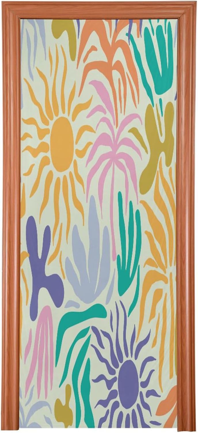 Susiyo Tropical Abstract Pattern Halloween Door Cover