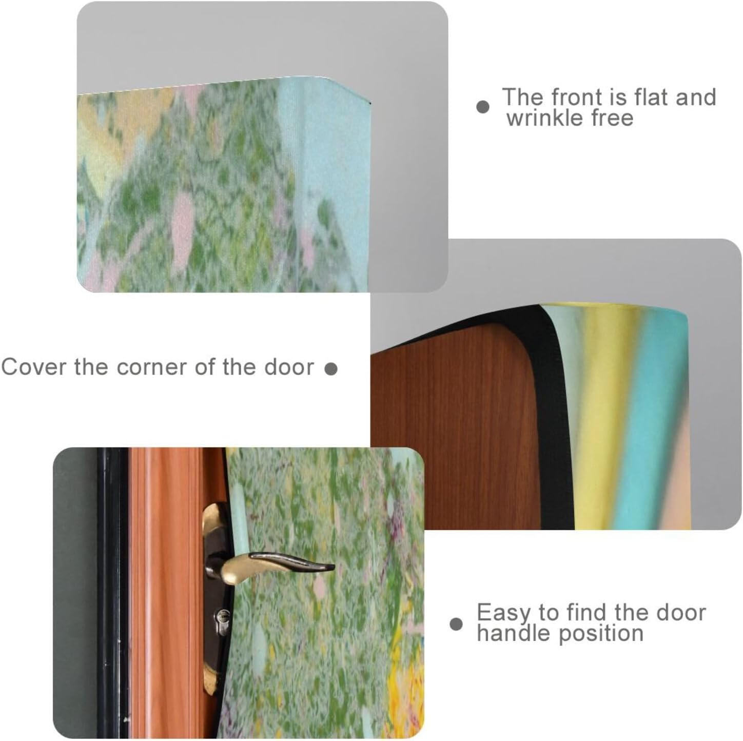 Susiyo Abstract Oil Paint Texture Halloween Door Cover 32x79 in