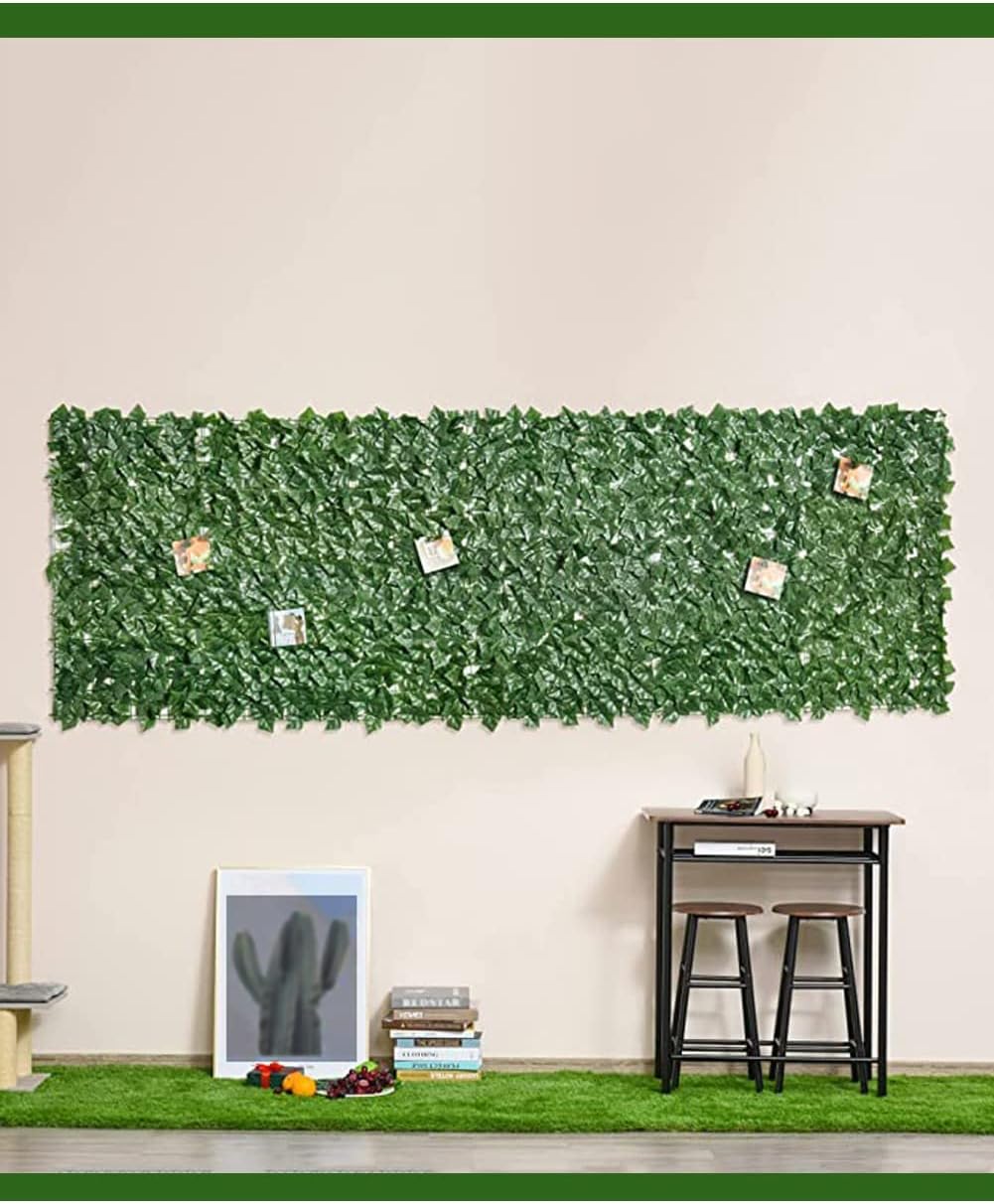 Artificial Ivy Privacy Fence Screen Greenery Wall 15x15m