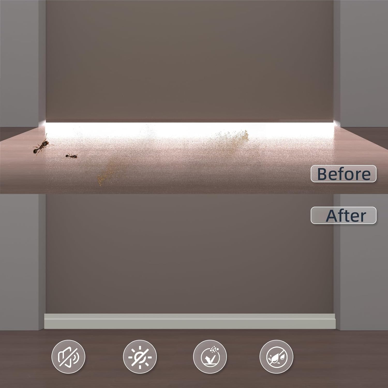 KAYLEINSTER 78 Inch Door Draft Stopper Black