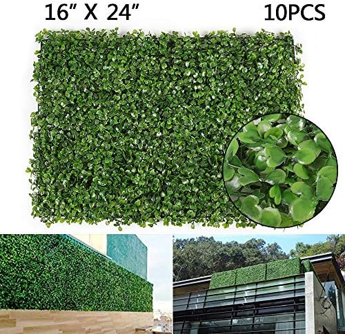 Boshen 10PCS 24x16 Inch Artificial Grass Wall Panels