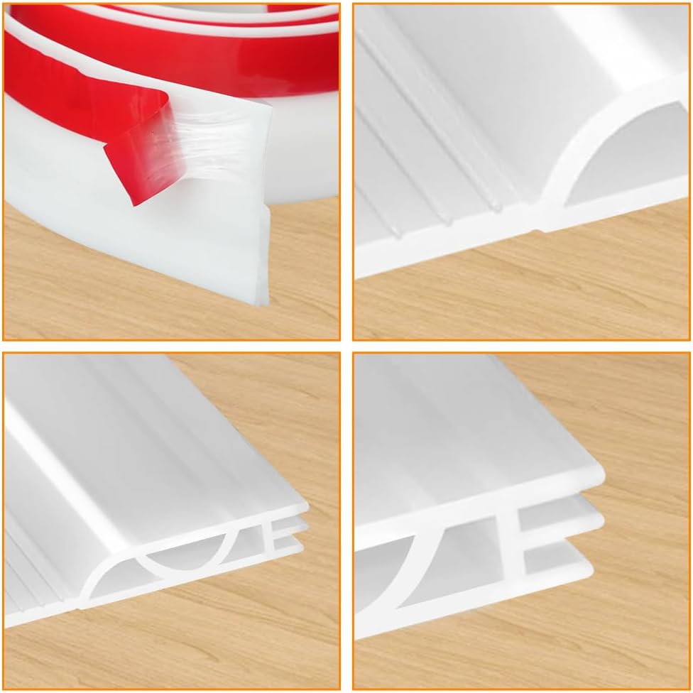 3 Pack Door Draft Stopper Weather Stripping Seal