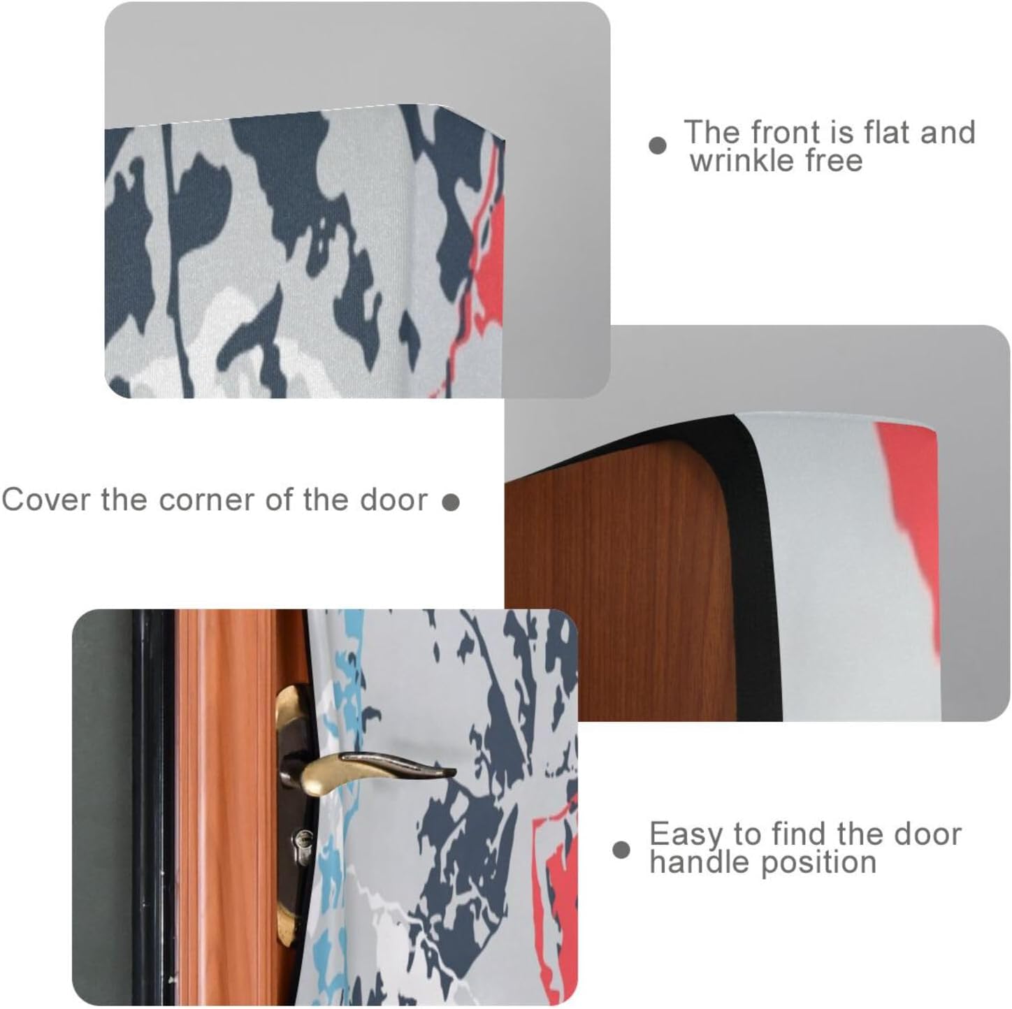 Susiyo Colorful Leaves Halloween Door Cover 32x79in