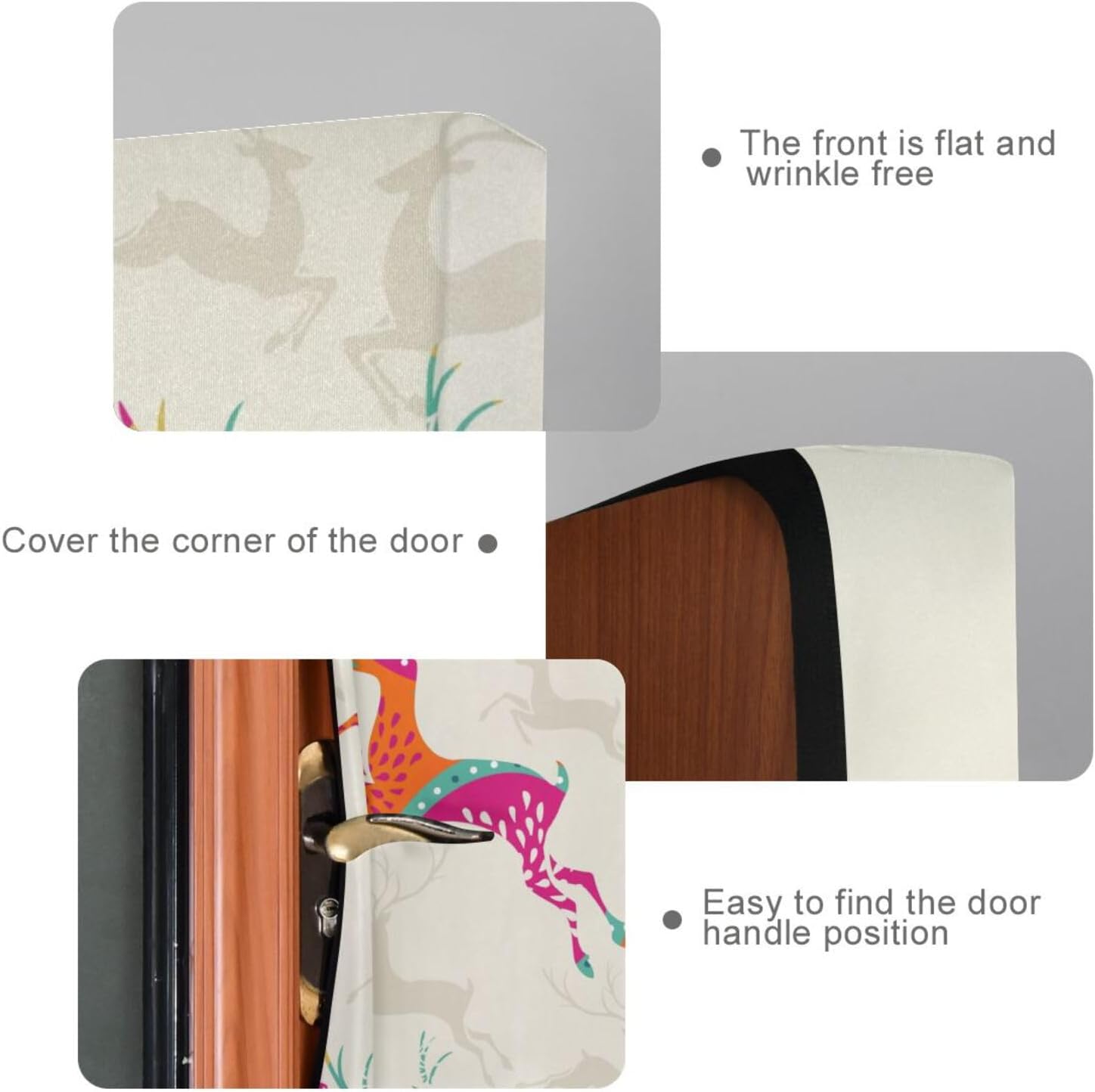 Susiyo Christmas Reindeer Door Cover Decoration 32x79 In