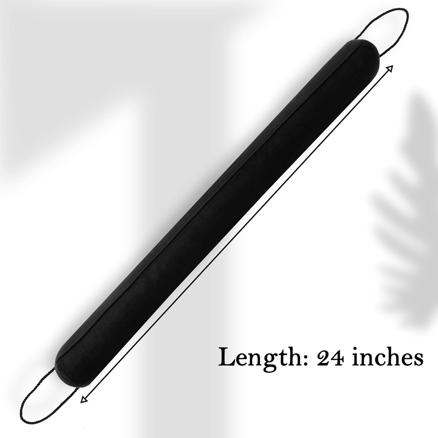 Sunolga 2 Pack Door Draft Stopper Black