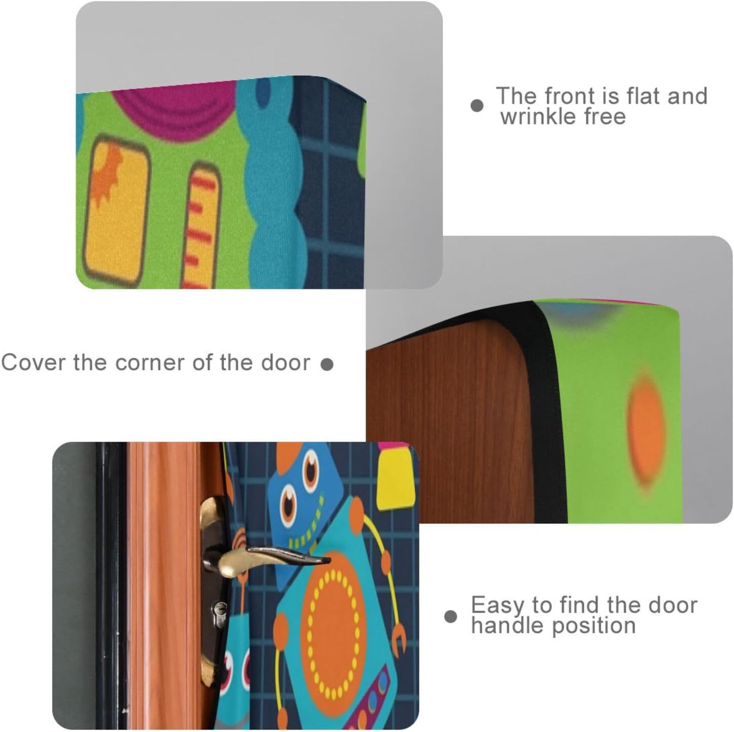 Susiyo Cute Cartoon Robot Halloween Door Cover