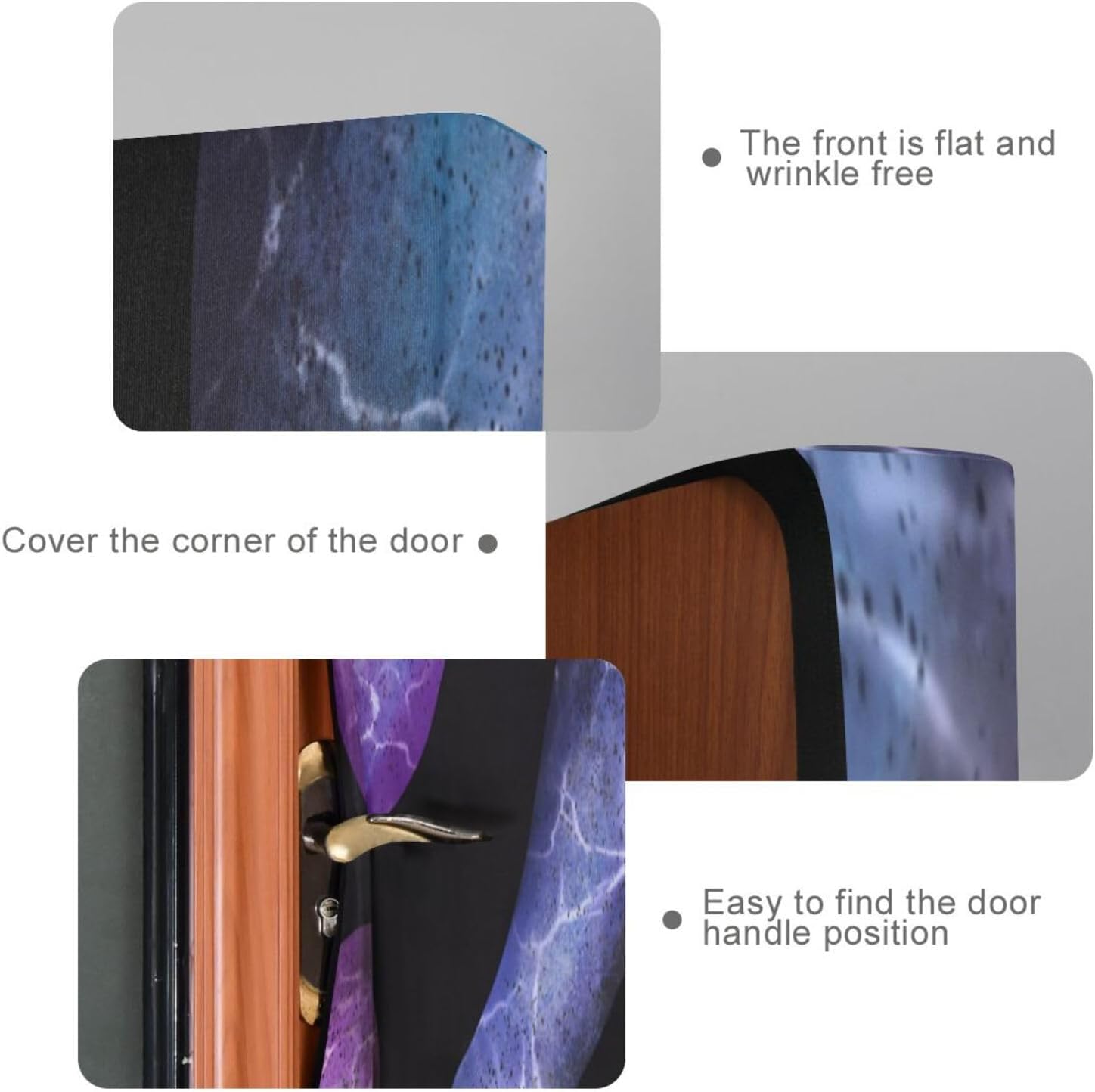 Susiyo Multicolored Marble Door Halloween Cover
