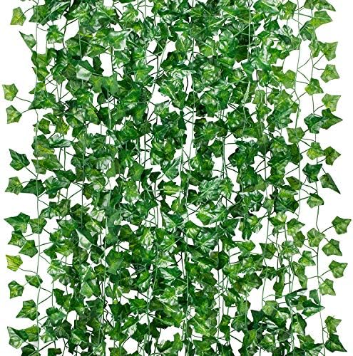 GPARK 24 Pack Artificial Ivy Garland Leaves