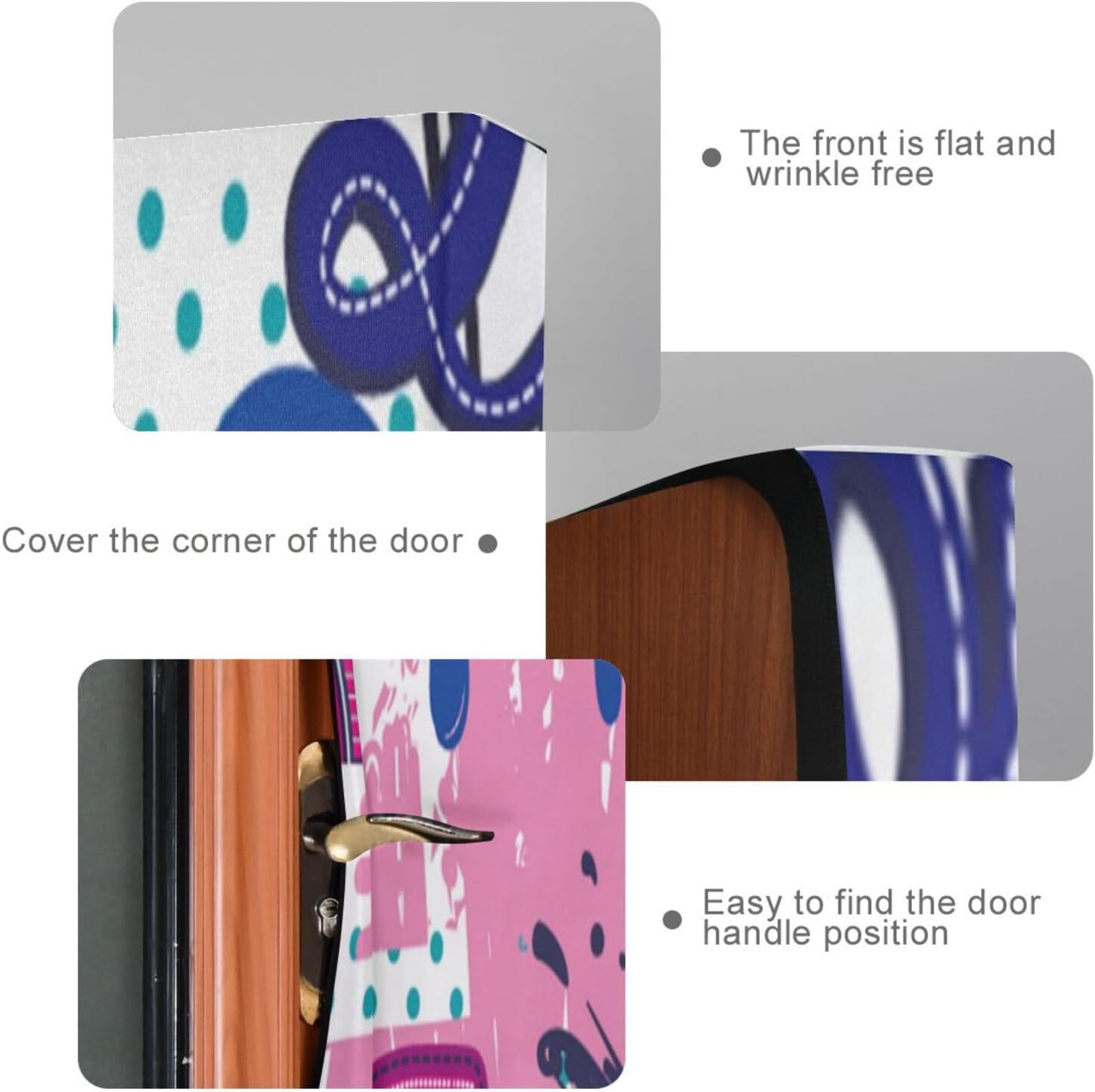 Susiyo Funny Colorful Halloween Door Cover 32x79 in