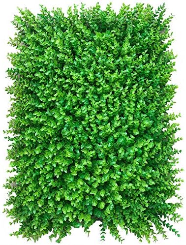 12pcs Green Wall Decor Panels with Lifelike Faux Grass