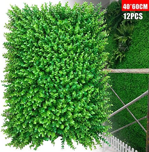 12PCS Artificial Grass Wall Panels for Wedding Backdrop and Garden Decor