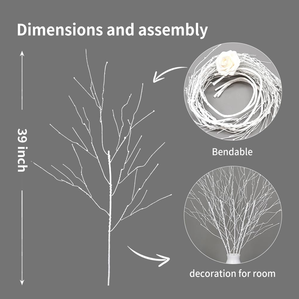 MelorcaGuilla 10PCS Artificial Branches for Vase Decor