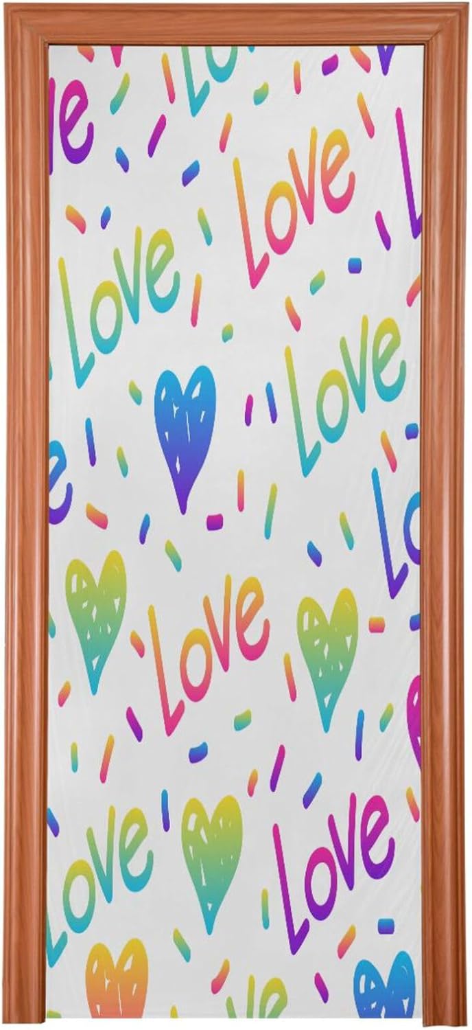 Susiyo Abstract Rainbow Halloween Door Cover 1
