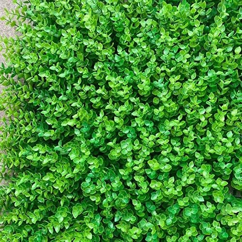 12pcs Green Wall Decor Panels with Lifelike Faux Grass