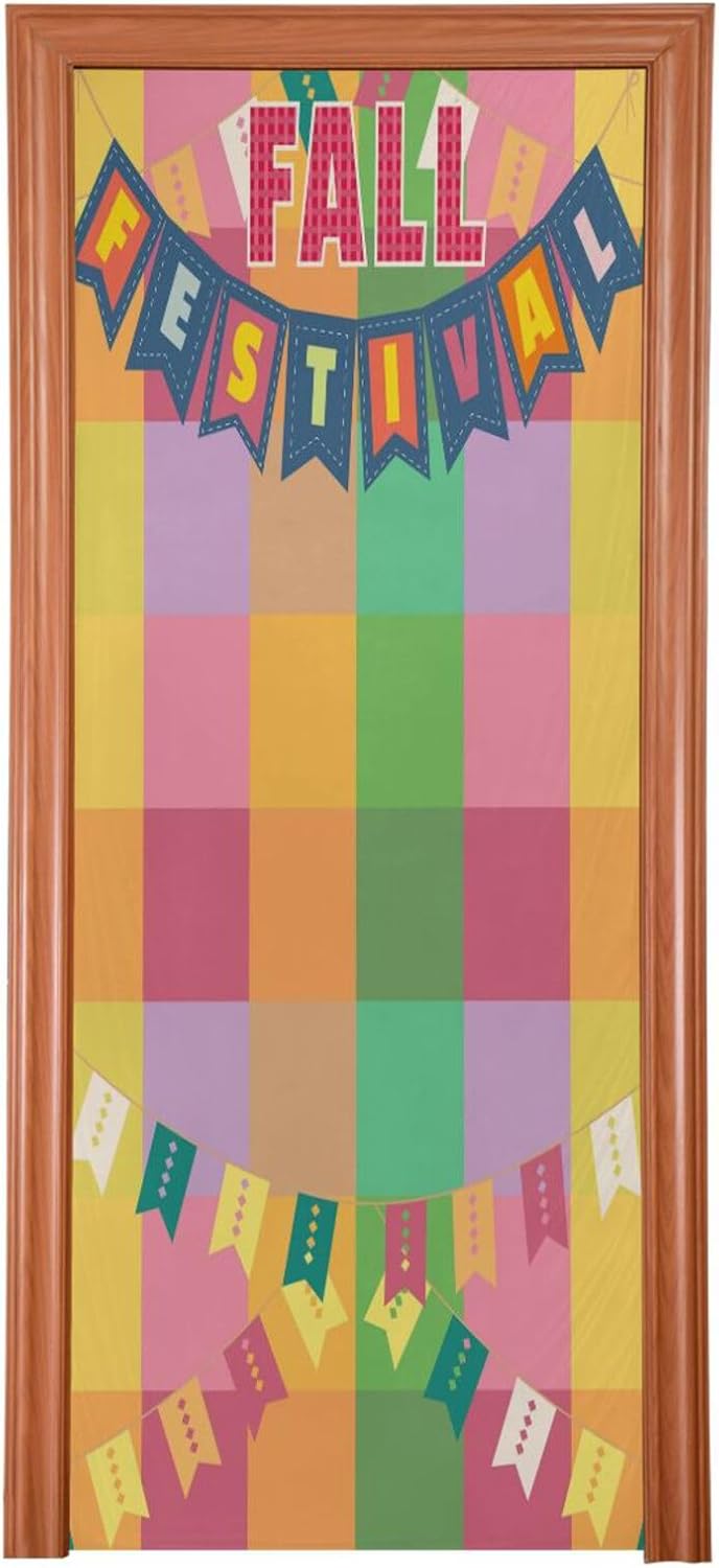 Susiyo Fancy Letters Halloween Door Cover 32x79
