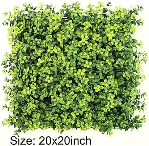Artificial Plant Wall Panels 20x20 Blue 12pcs for Indoor Outdoor Decor