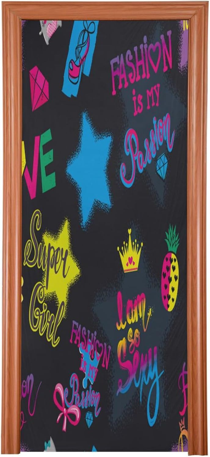 Susiyo Super Girl Halloween Door Cover 32x79 in