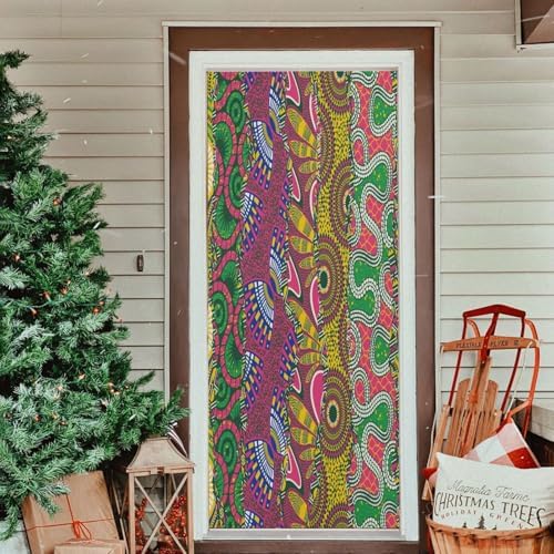 African Style Fabric Patchwork Halloween Door Cover