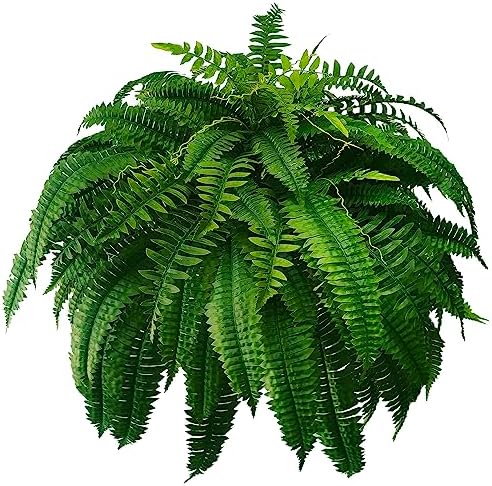 WAYNHUI 48 Inch Boston Fern Bush Artificial Plants