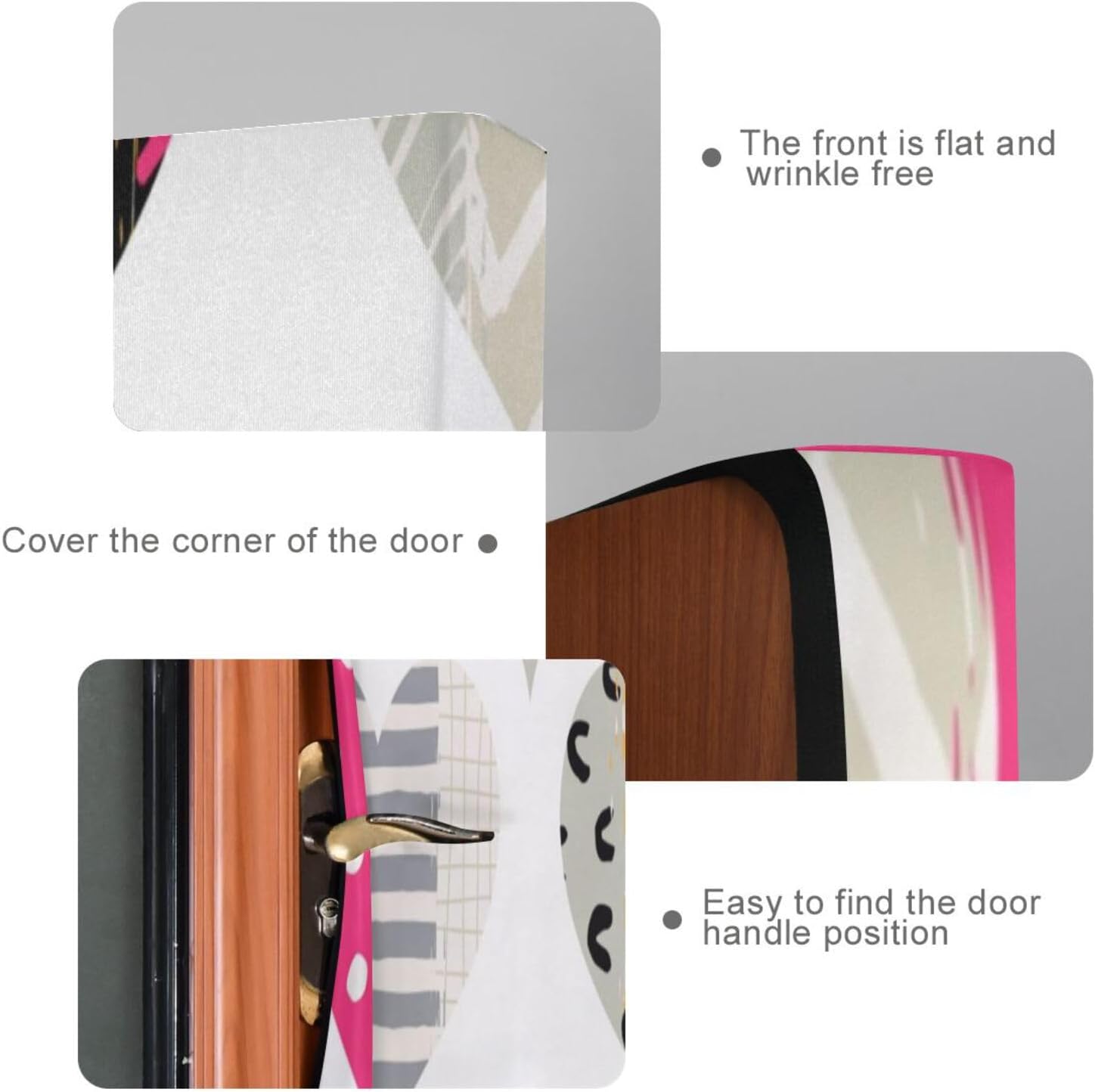 Susiyo Multicolored Hearts Halloween Door Cover