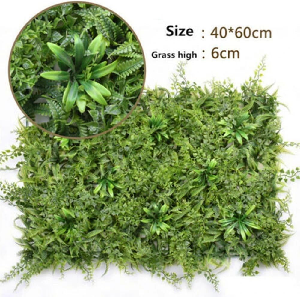 SAITOM Artificial Plant Mat Greenery Wall Decor
