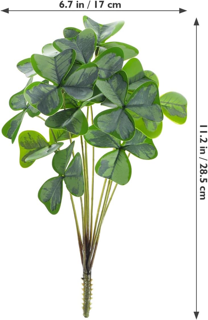 PRETYZOOM 145 Inch Artificial Shamrock Plant Decoration