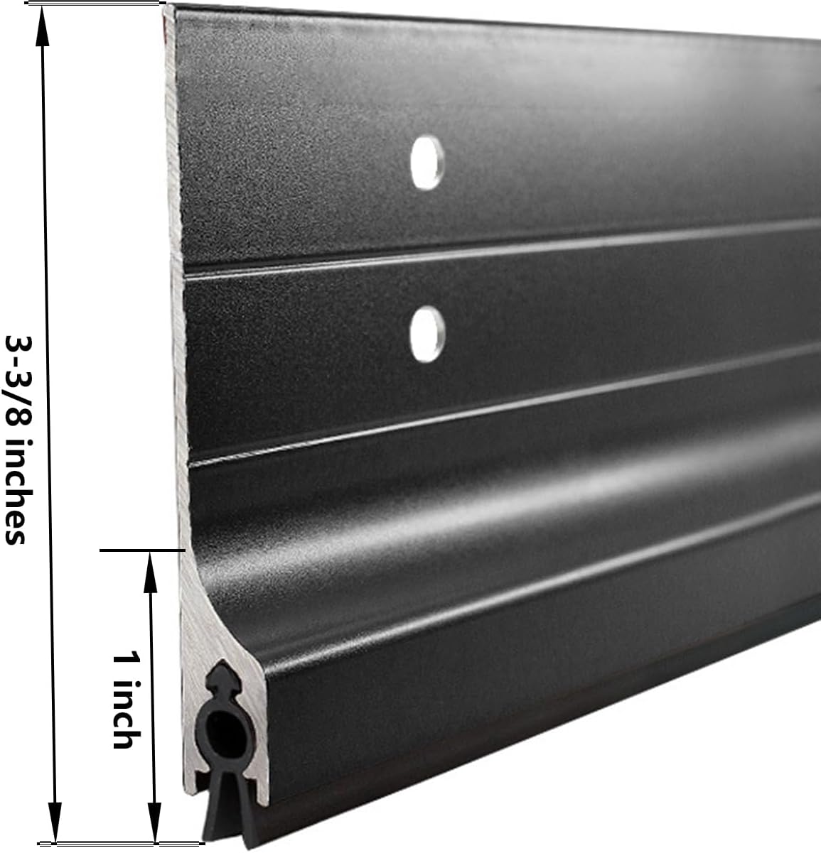 GALOFAY Door Draft Stopper 36 Inch Aluminum Blocker with Rubber Sweep