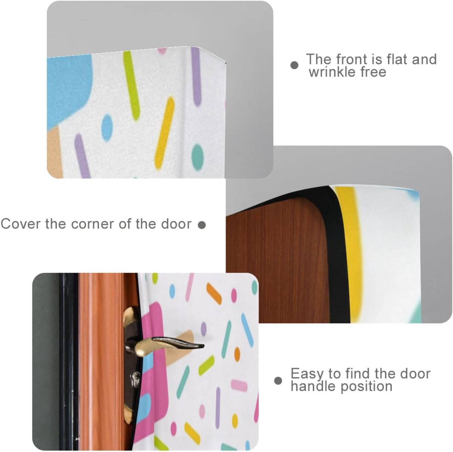 Susiyo Colorful Ice Cream Halloween Door Cover