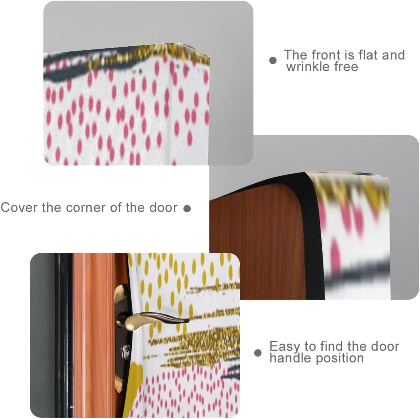 Susiyo Colorful Stripes Halloween Door Cover 32x79 in