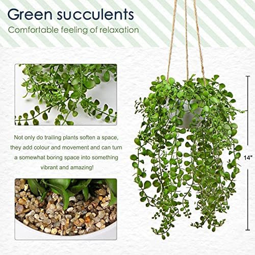 Artificial Hanging Succulent Greenery Decor Plant