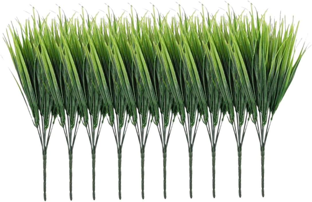 10PCS Artificial Grass Faux Wheat Plant for Home Decor