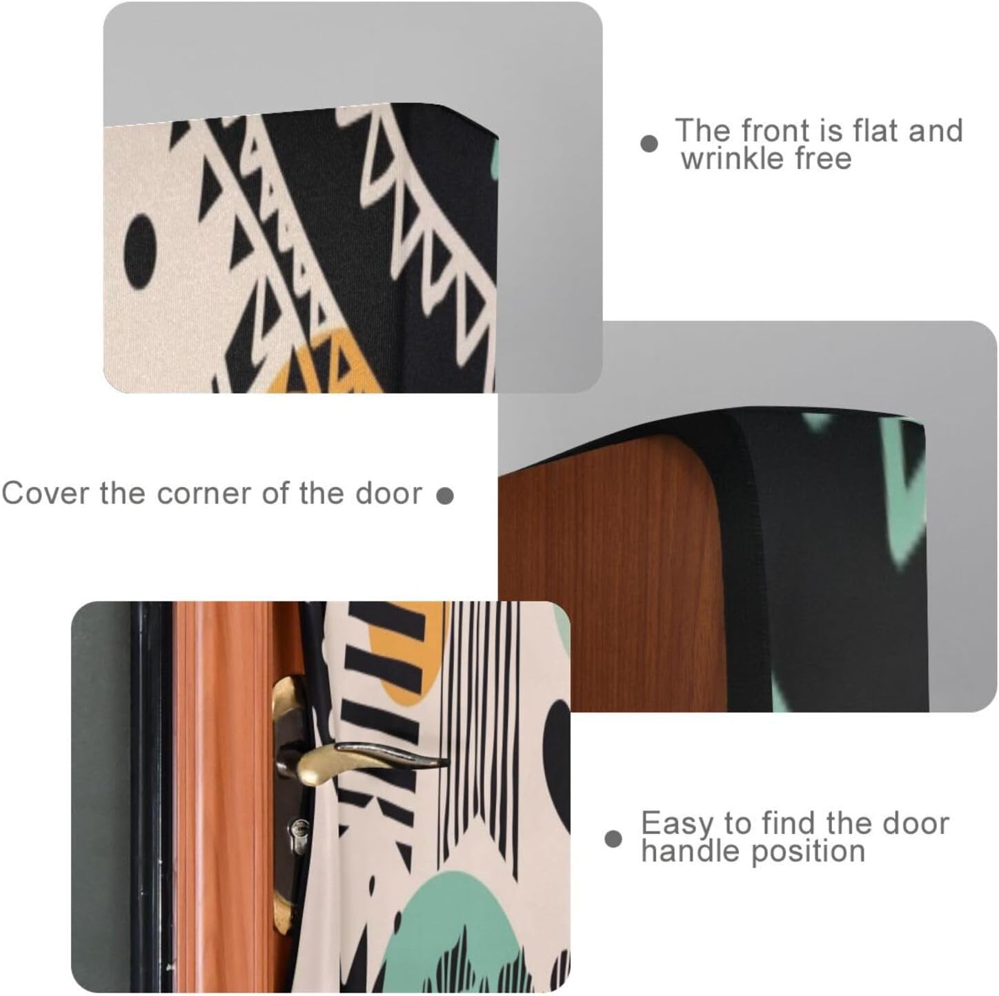 Susiyo Black Dinosaur Halloween Door Cover 32x79 in