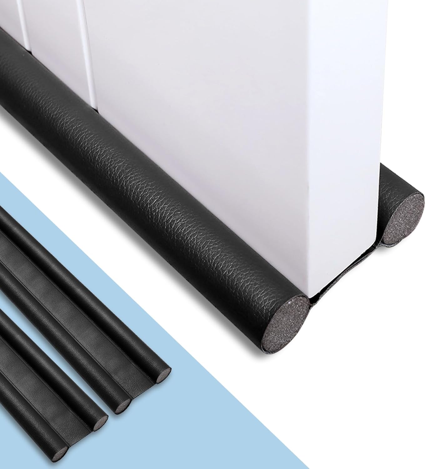 2Pcs Double Door Draft Stopper 37 Inch Soundproof Windproof