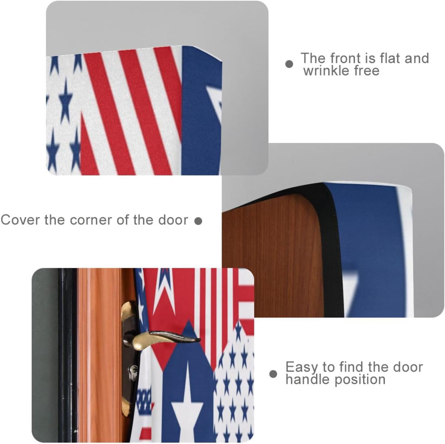 Susiyo Red American Stars Halloween Door Cover