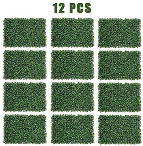 2612 Plant Artificial Mat for Greenery Wall Hedge Decor 12 pcs