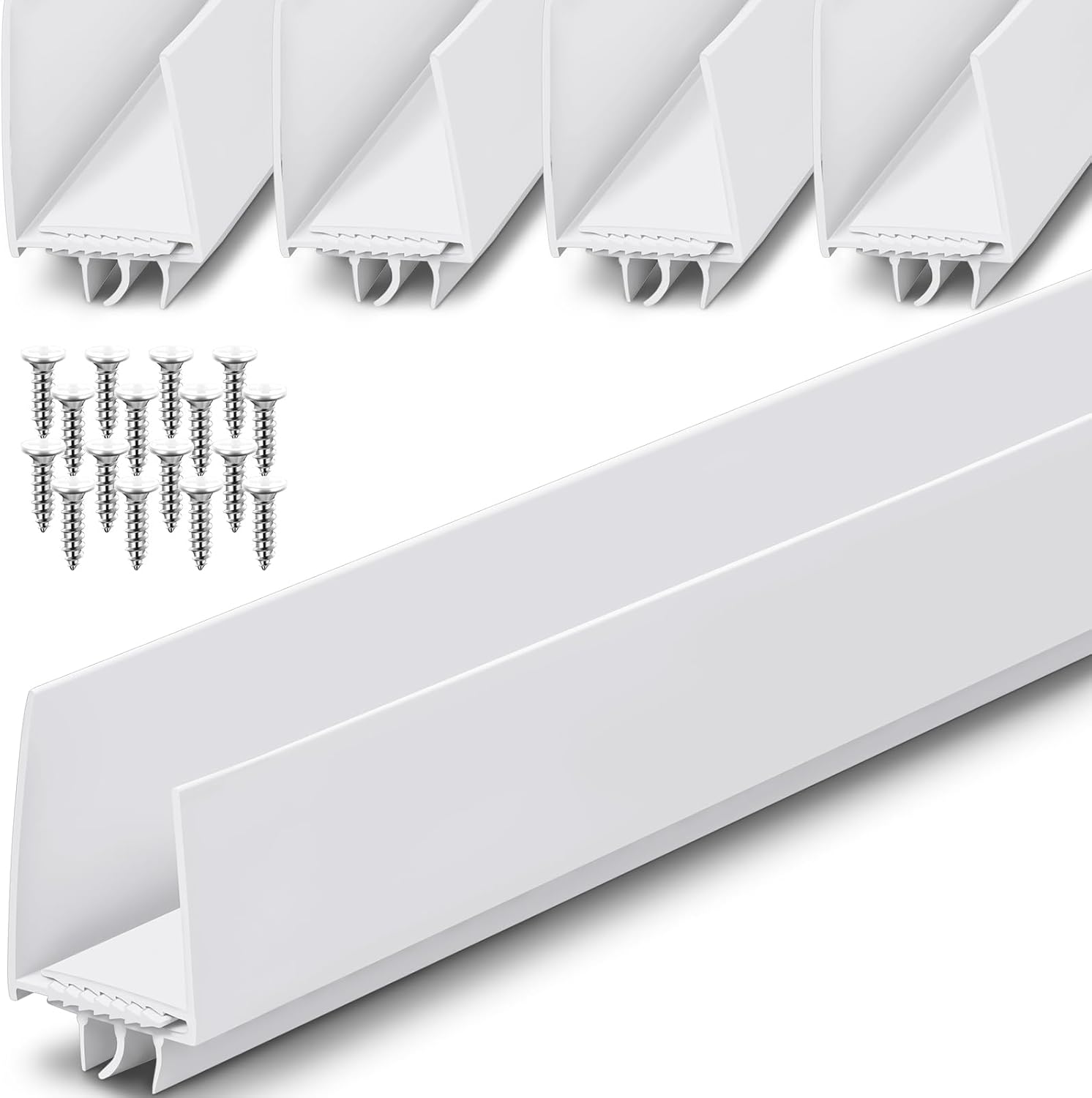 Pickmesh 4 Pcs Adjustable Storm Door Bottom Sweep 36 Inch White