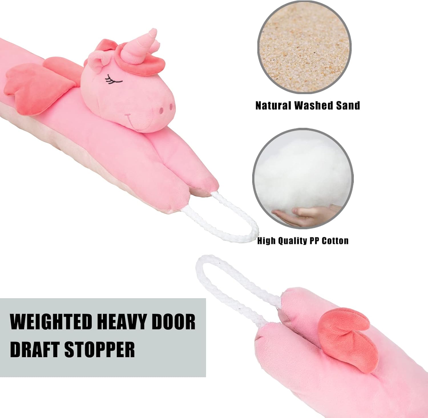 Estimber Under Door Draft Stopper Unicorn Decor 36 Inch