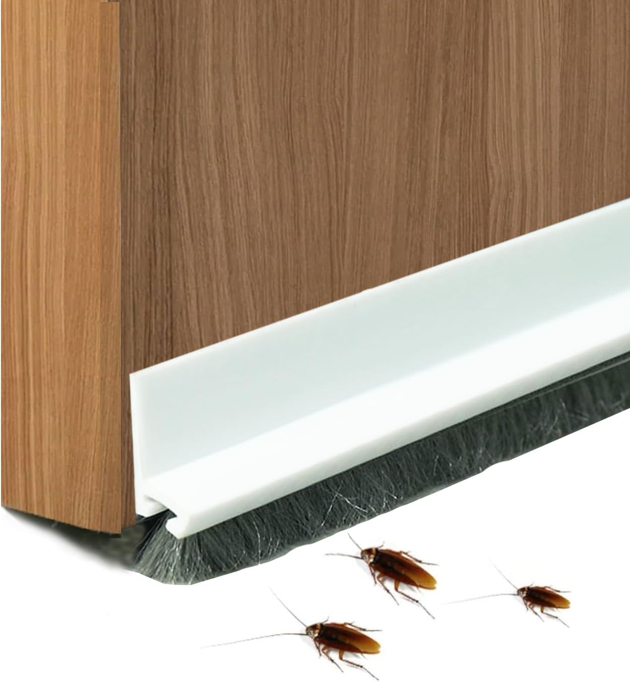 Jiyocy Door Sweep with Brush 2 W White 392 L