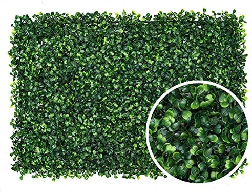 Faux Boxwood Hedge Panels 24pcs for Indoor and Outdoor Decor