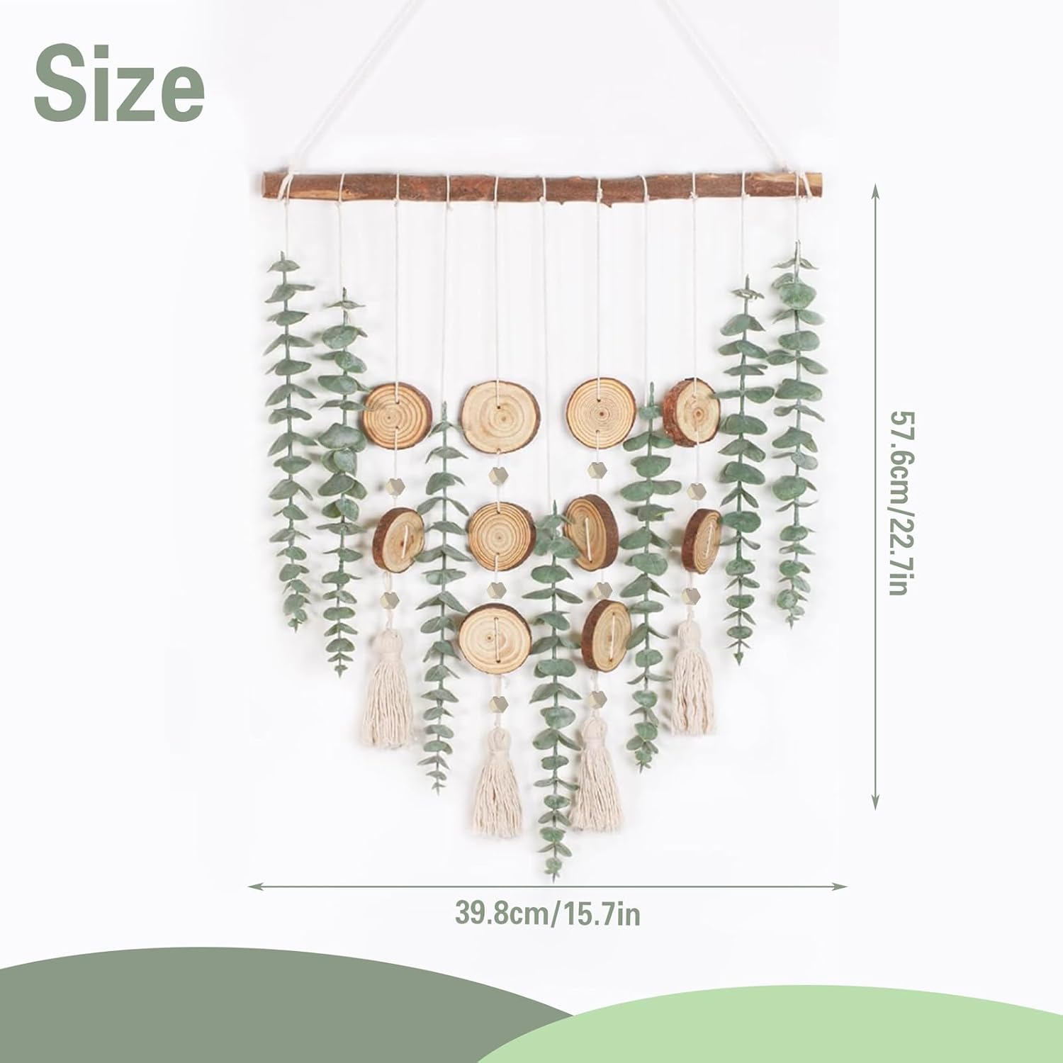 JoyHuaTrade Artificial Eucalyptus Wall Decor