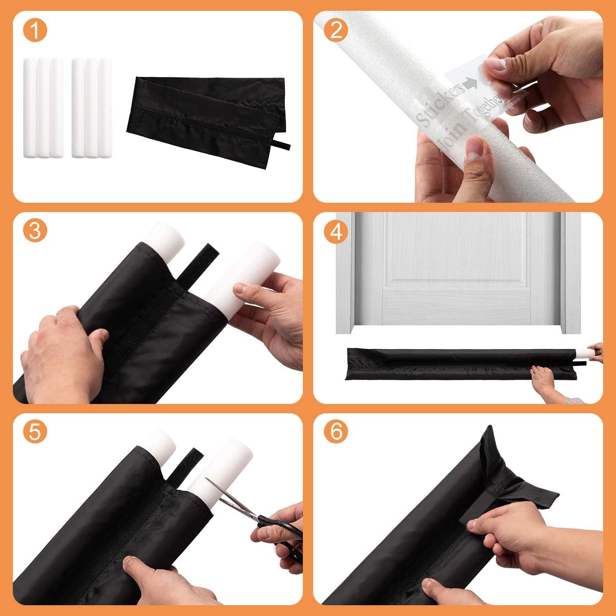 Adjustable Door Draft Stopper for 30 to 36 Gaps